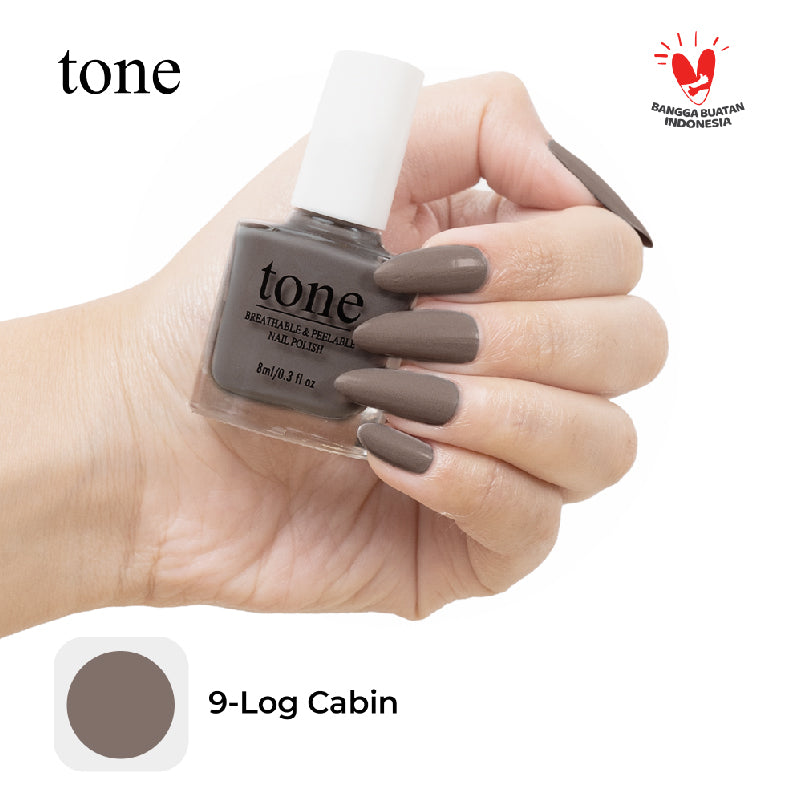 TONE Breathable and Peelable Nail Polish Neutral Palette Series 9