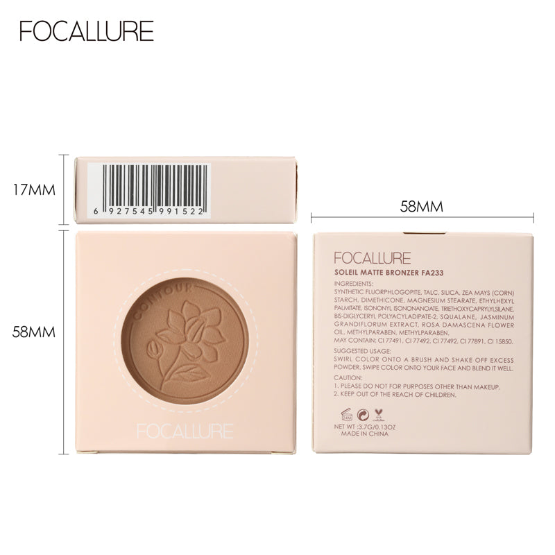 Focallure Chocolate Soleil Matte Bronzer FA233 #S02