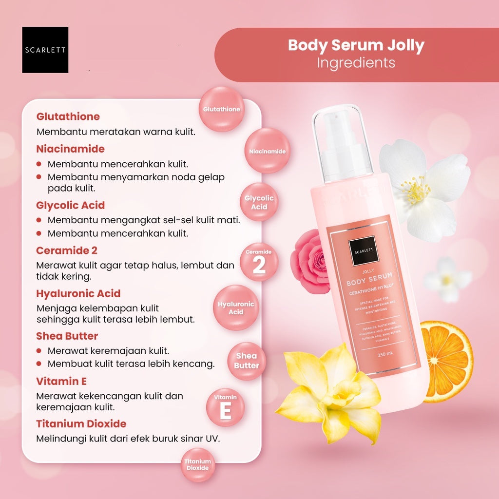 Scarlett Whitening Body Serum Jolly