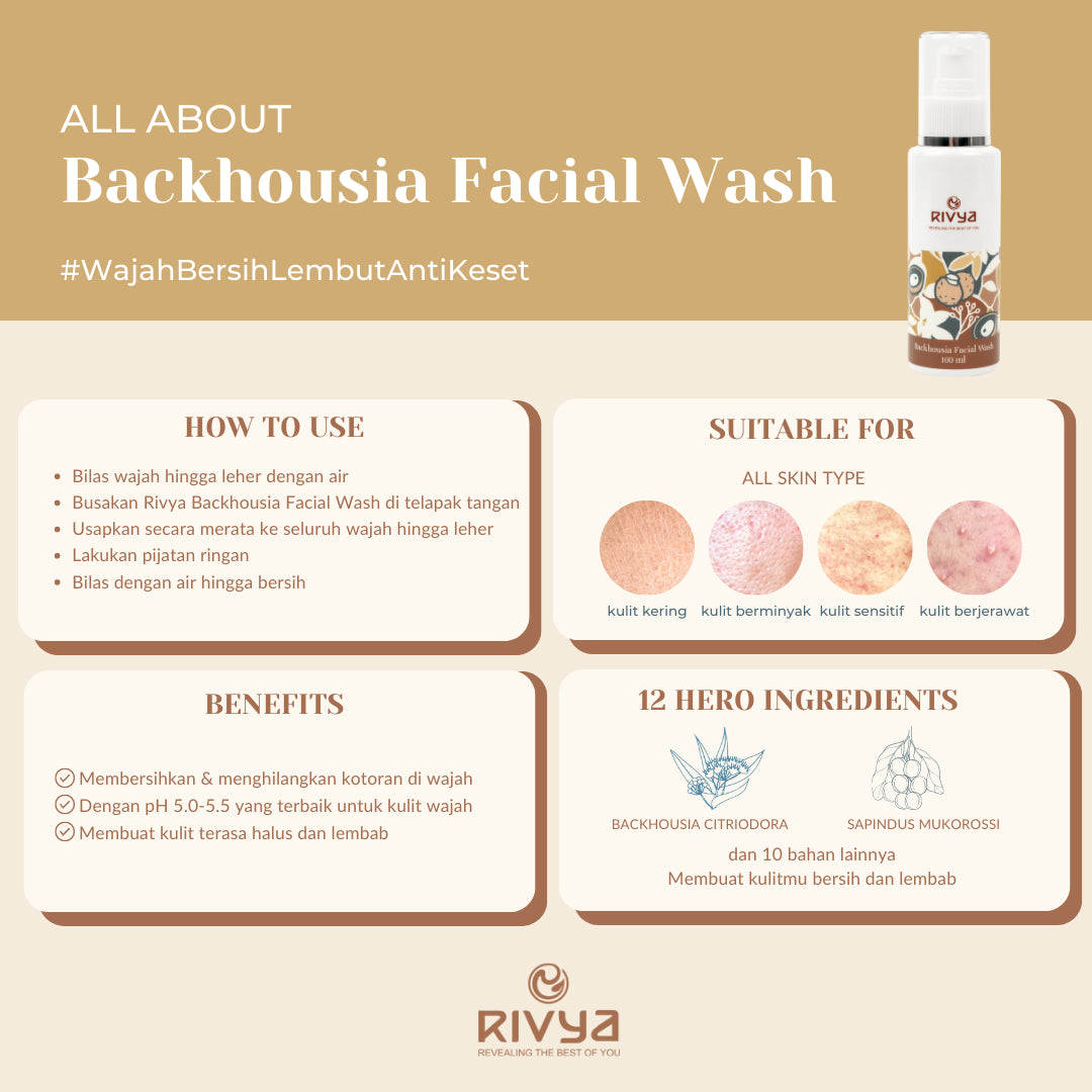 Rivya Backhousia Facial Wash | 100 ml