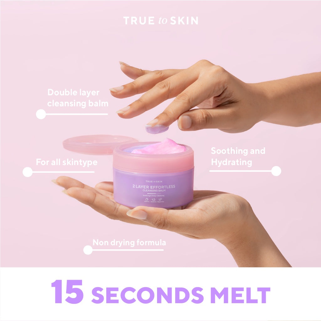 True To Skin x YUPI 2 Layer Effortless Cleansing Balm