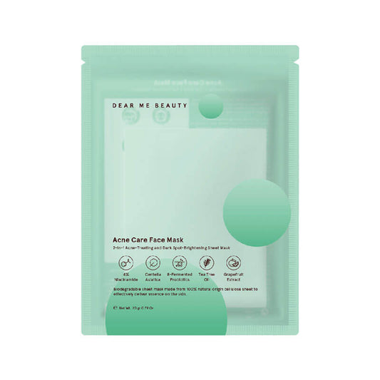 Dear Me Beauty Acne Care Face Mask 4% Niacinamide + Probiotic + Centella Asiatica + Grapefruit Extract