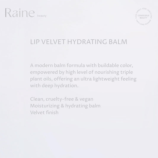 Raine Lip Velvet Hydrating Balm Gentle Light | 4.4gr