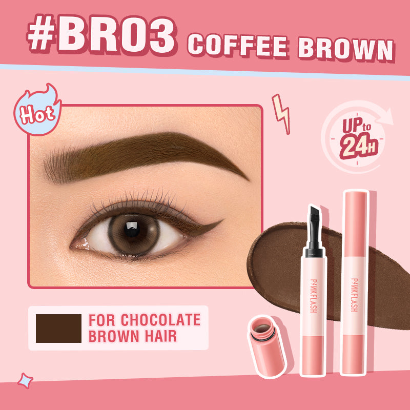 PINKFLASH SMUDGE PROOF BROW POMADE BR03