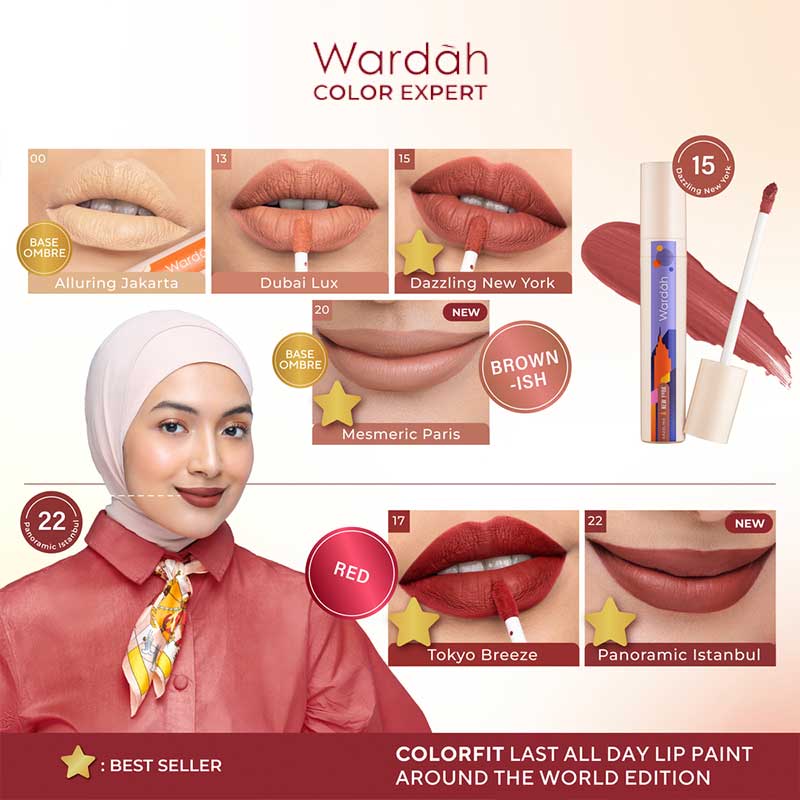 WARDAH Colorfit Last All Day Lip Paint 13 - Dubai Lux | 4.2 gr