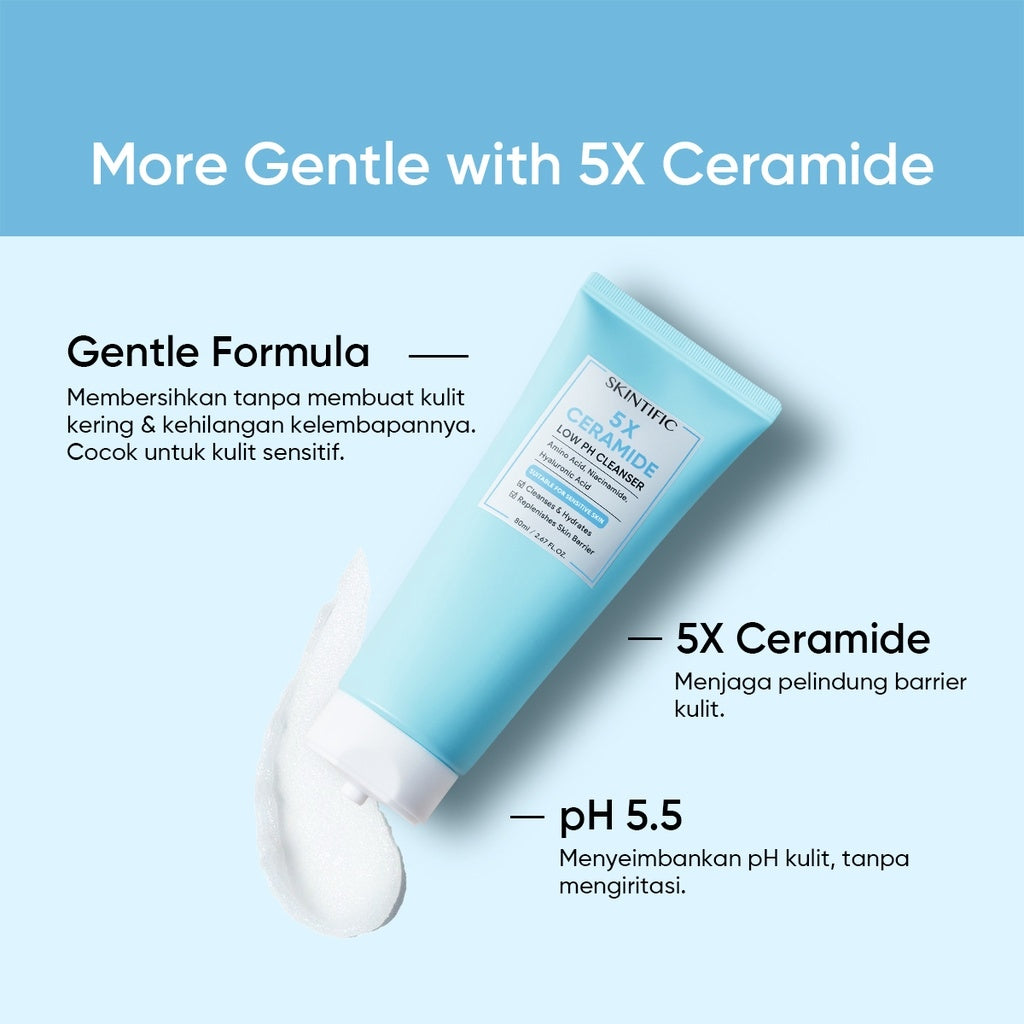 Skintific - 5X Ceramide Facial Cleanser Travel Size | 15 g