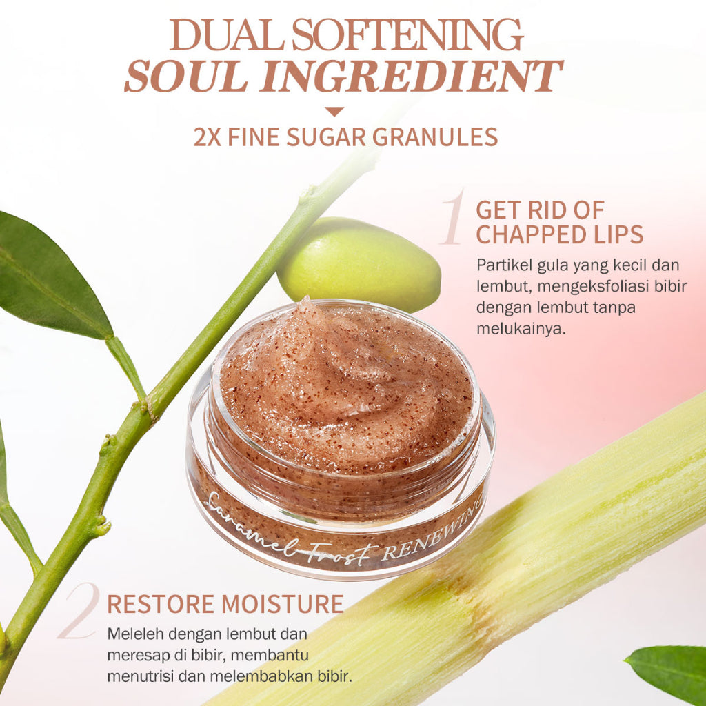 Barenbliss CARAMEL FROST RENEWING LIP SCRUB