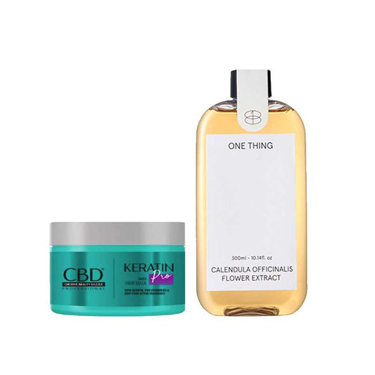 COMBO 1+1 CBD Keratin Pro Daily Use Hair Mask | 250g FREE One Thing Calendula Officinalis Flower Extract | 150 ml