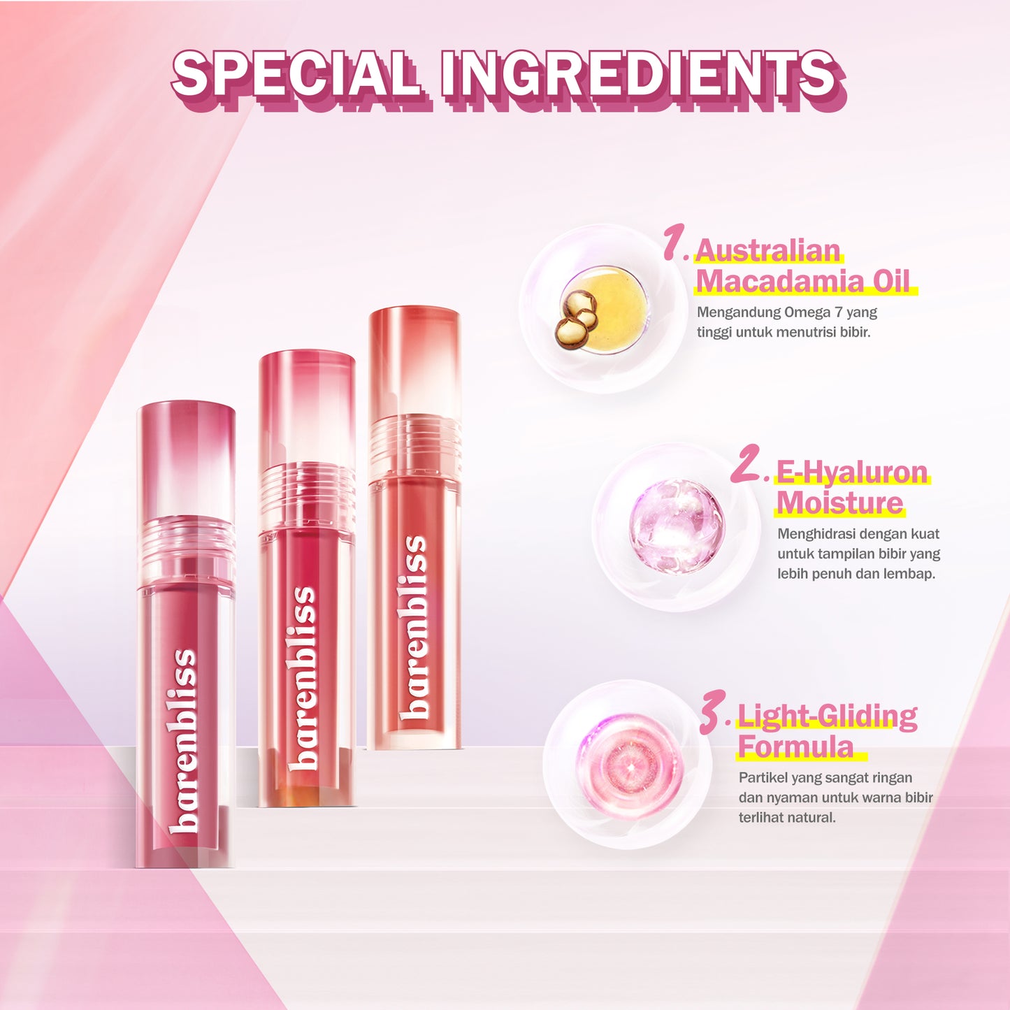 Barenbliss Berry Makes Comfort Lip Cream - 02 Pink Soul | 3 g