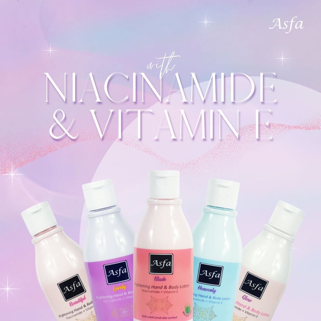 Asfa by Tokyo Night Brightening Body Lotion (Lovely) Violet Mini | 130 ml