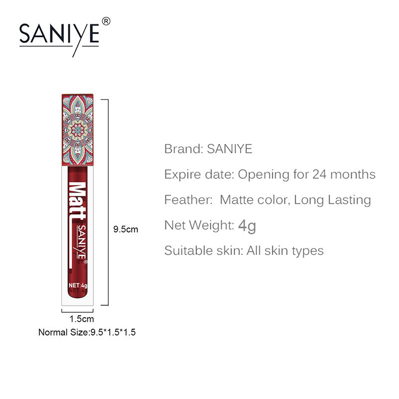 SANIYE Non-stick Lip matte Gloss L1181 6#