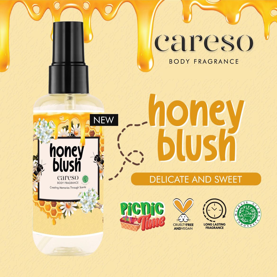 CARESO Honey Blush - Body Fragrance 100ml