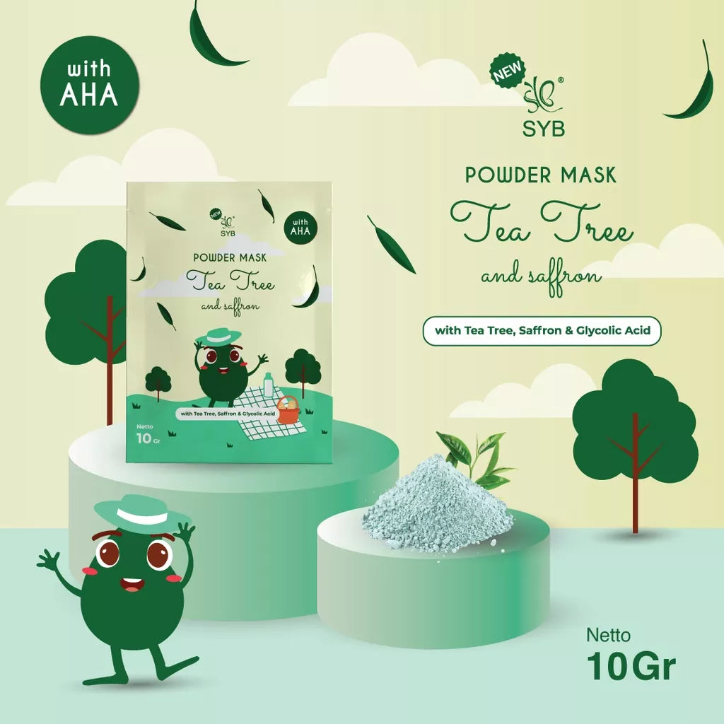 Syb Powder Mask Tea Tree & Saffron | 10 gr