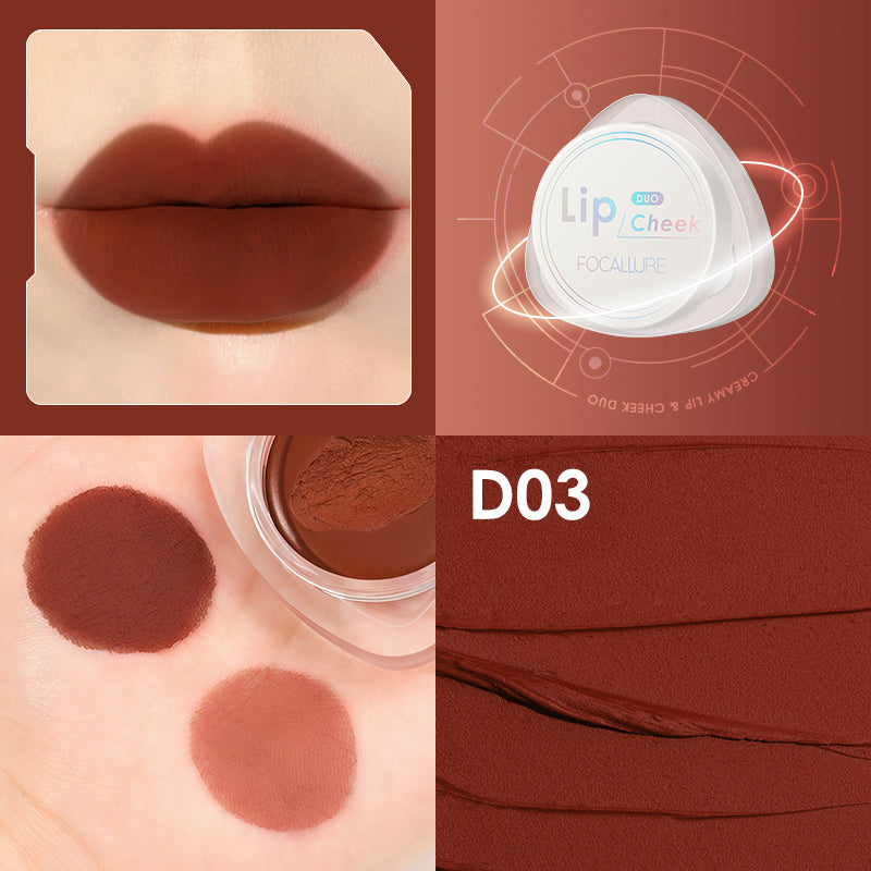 Focallure Creamy Lip & Cheek Duo FA266 #D03