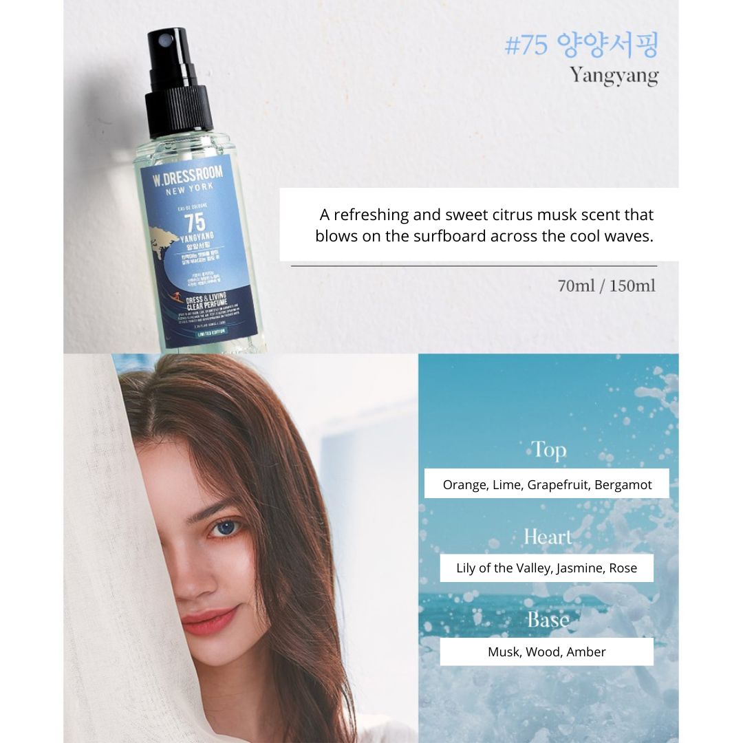 W Dressroom Dress & Living Clear Perfume No. 75 Yangyang - Eau De Parfum Korea | 70 ml