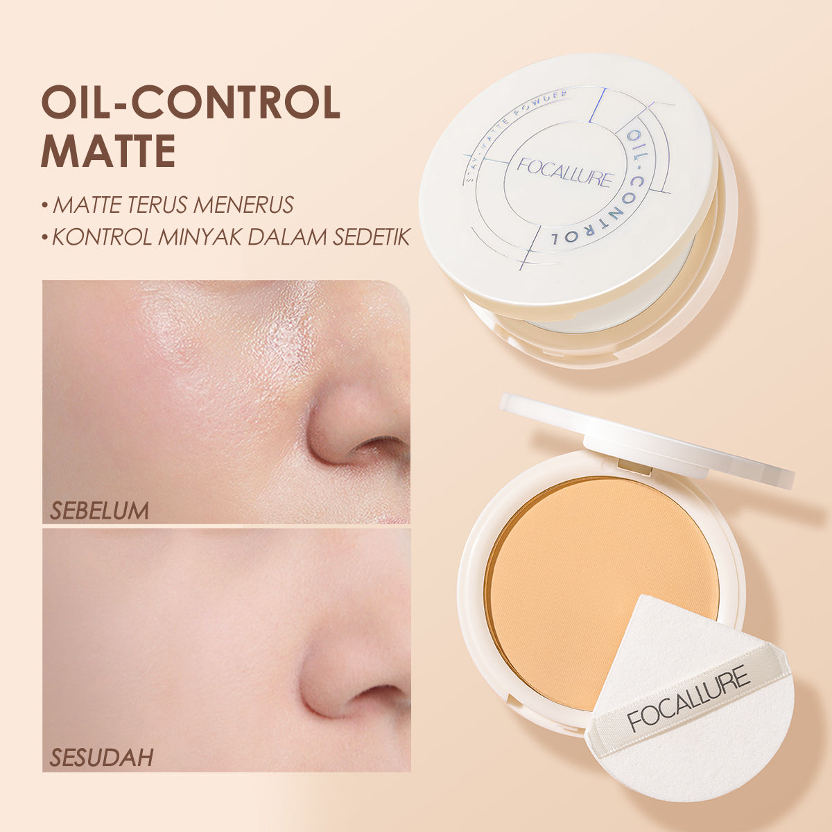 Focallure Oil Control Stay - Matte Powder FA236 #001