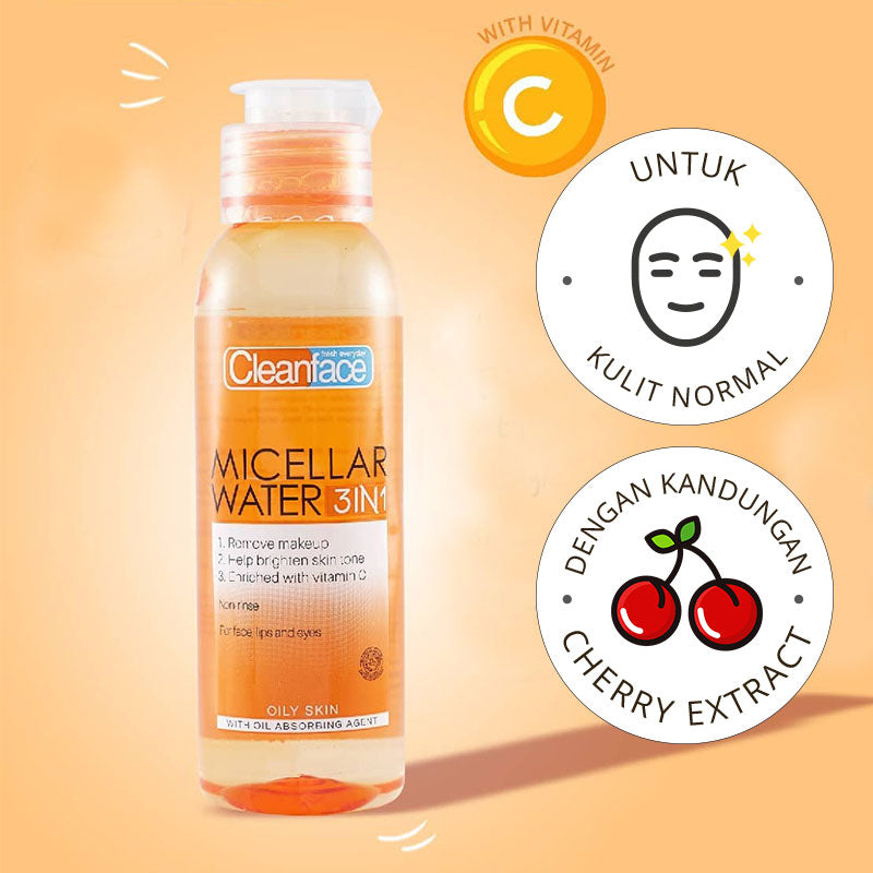 Clean Face Micellar Water 3In1 Oily Skin | 250 ml