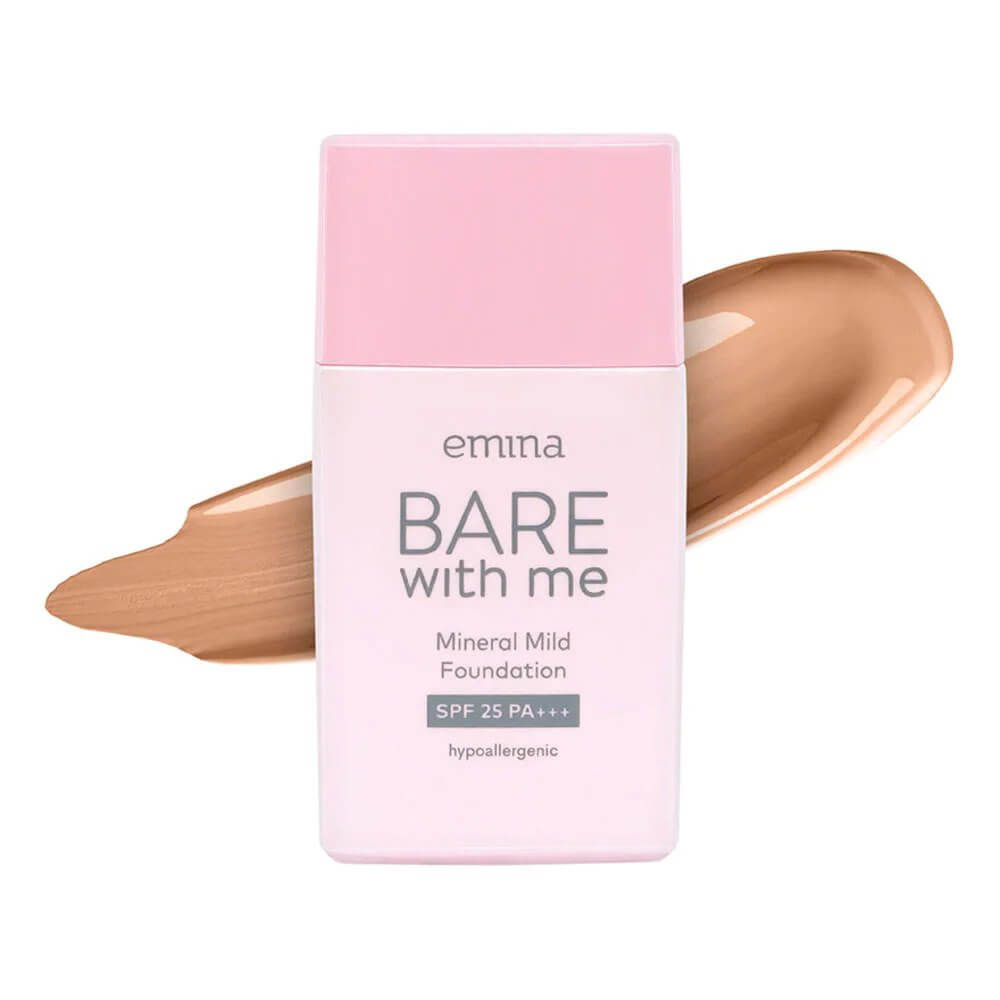 Emina Bare With Me Mineral Mild Foundation - 04 Mocca | 30 ml