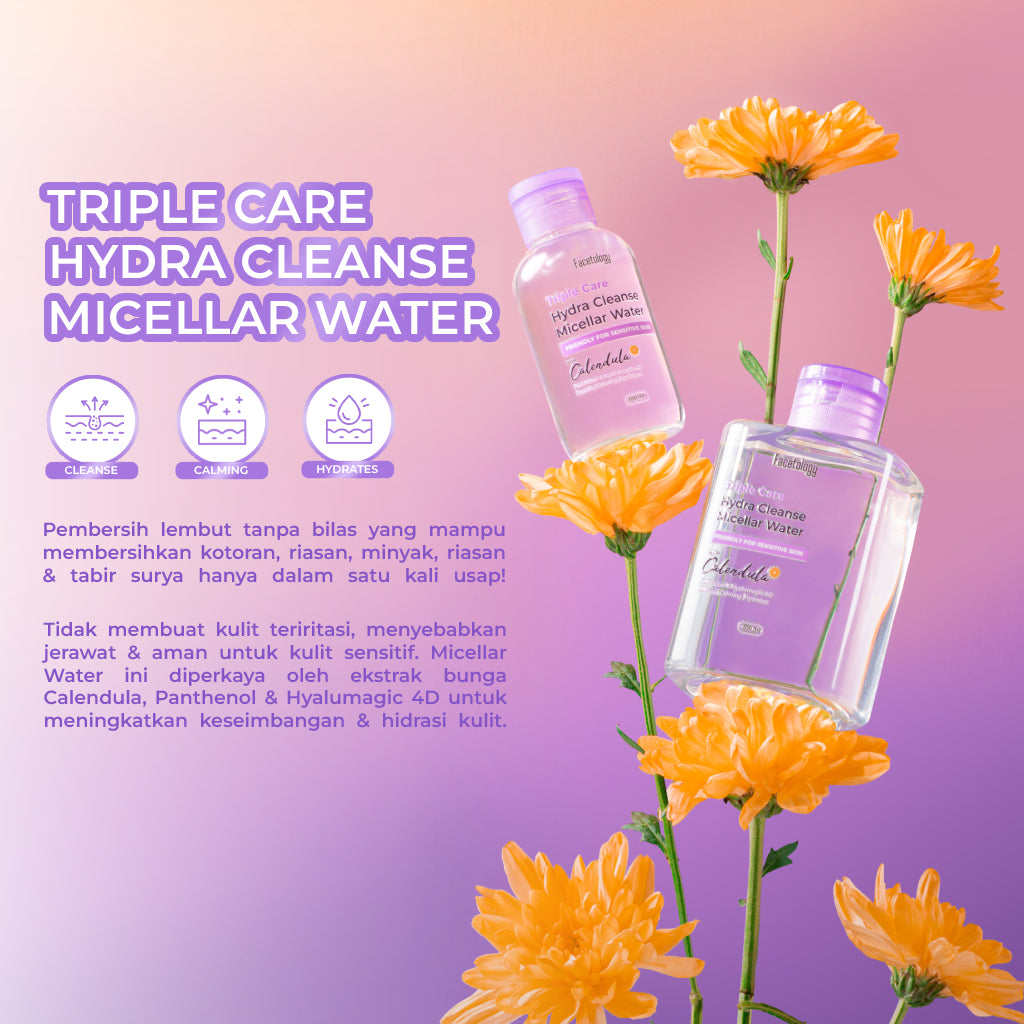 Facetology Triple Care Hydra Cleanse Micellar Water | 300 ml