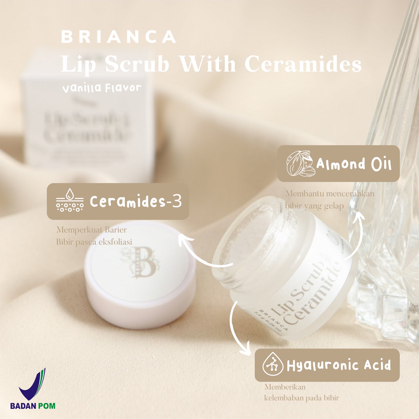 Brianca Vanilla Lip Scrub | 20 g