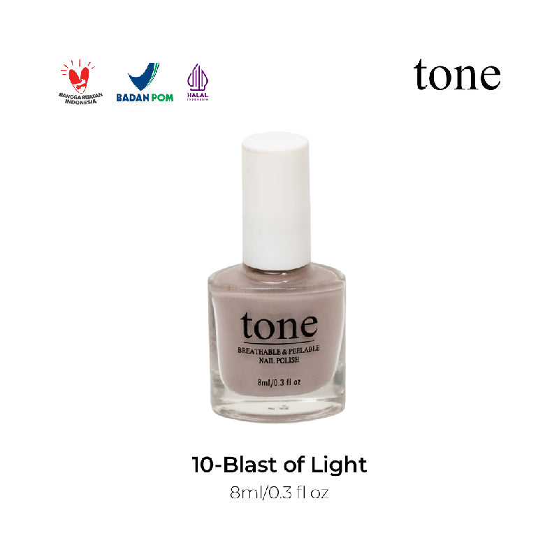 TONE Breathable and Peelable Nail Polish Neutral Palette Series 10