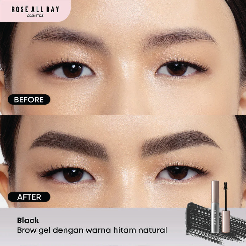 ROSE ALL DAY [NEW] Brow Fix Gel - Black | 3 gr