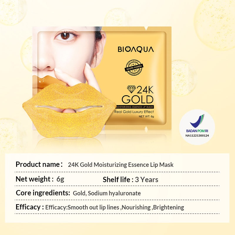 BIOAQUA 24K Gold Moisturizing Essence Lip Mask 6g