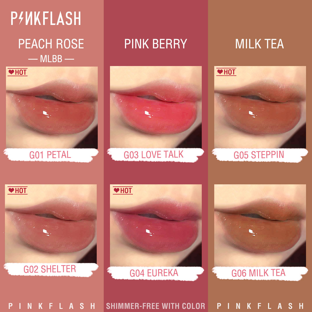 Pinkflash L02 Lasting Glossy Lip Gloss - G04