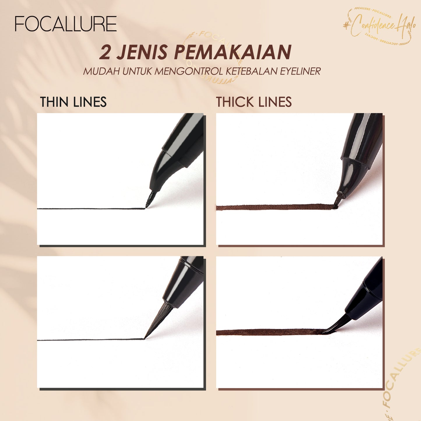 Focallure Lasting Waterproof Liquid Eyeliner FA200 - Elbow #2