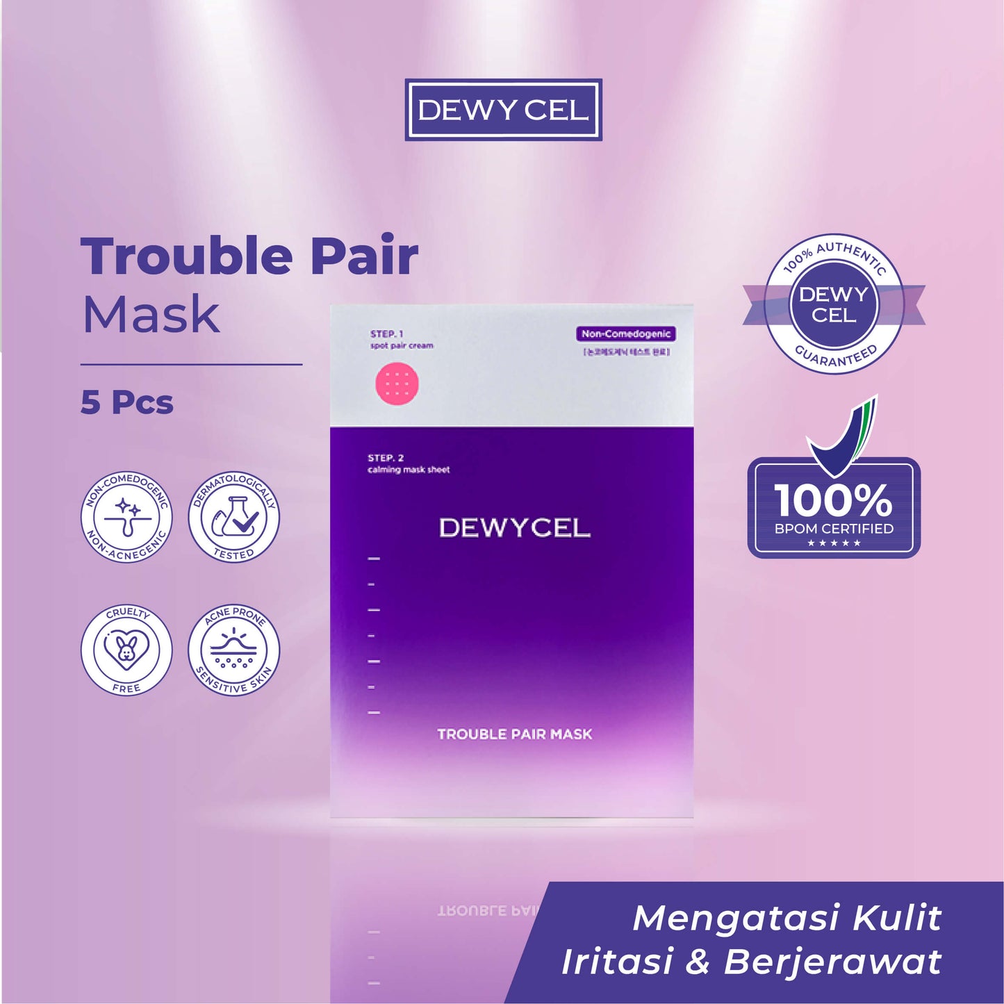 Dewycel Trouble Pair Mask | 5 pcs