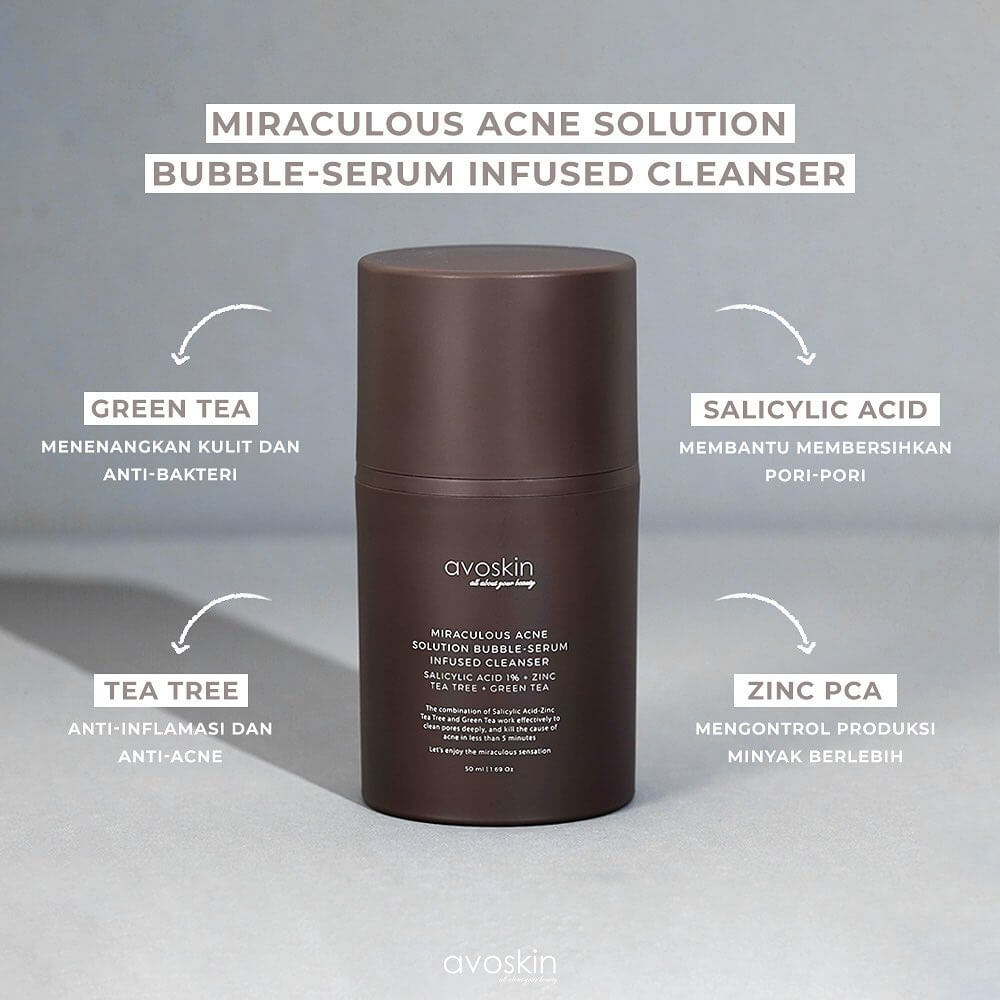 Avoskin Miraculous Acne Solution Bubble Serum Infused Cleanser | 50 ml