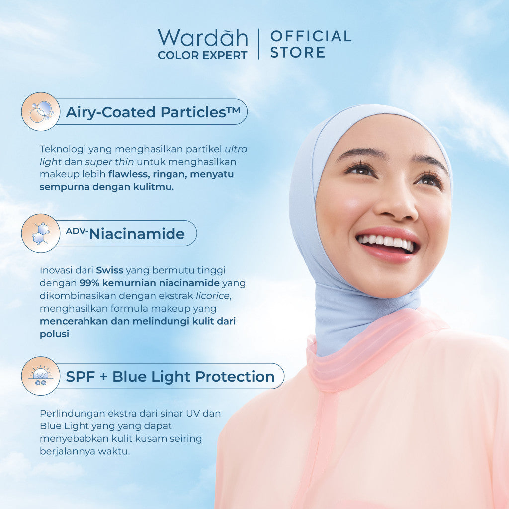 Wardah Lightening Liquid Foundation - 03 Warm Beige | 25 ml