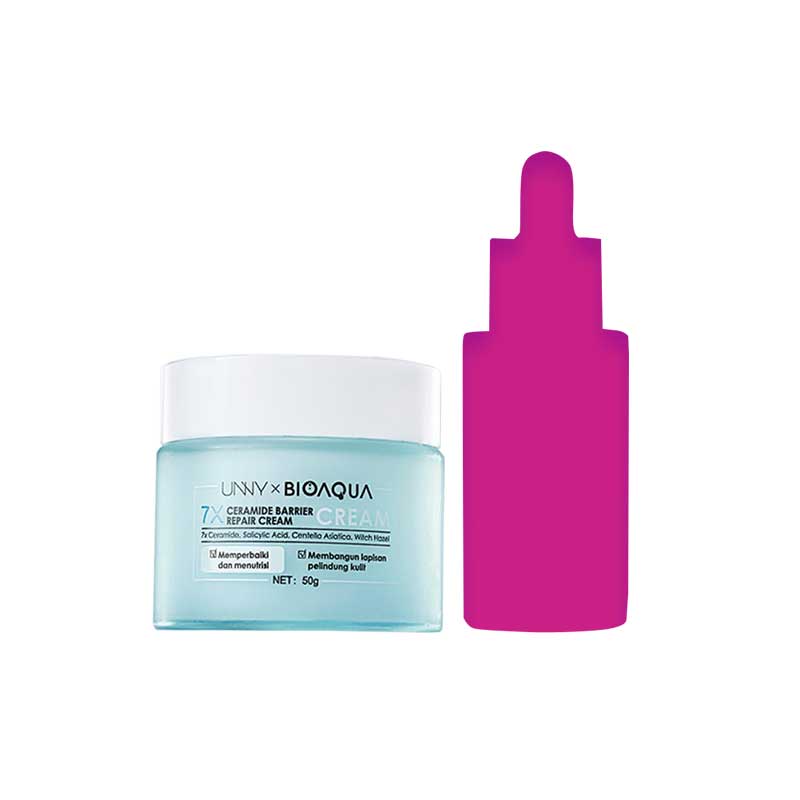 [Combo 1+ 1] BIOAQUA 7X Ceramide Skin Barrier Repair Moisturize Cream 50g free Mystery box