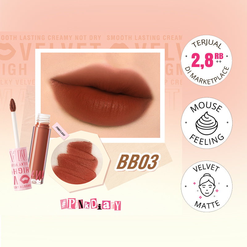 Pinkflash Silky Velvet Lip Cream PF-L04 BB03