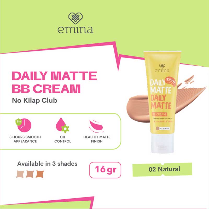 EMINA Daily Matte BB Cream - 02 Natural | 16 gr