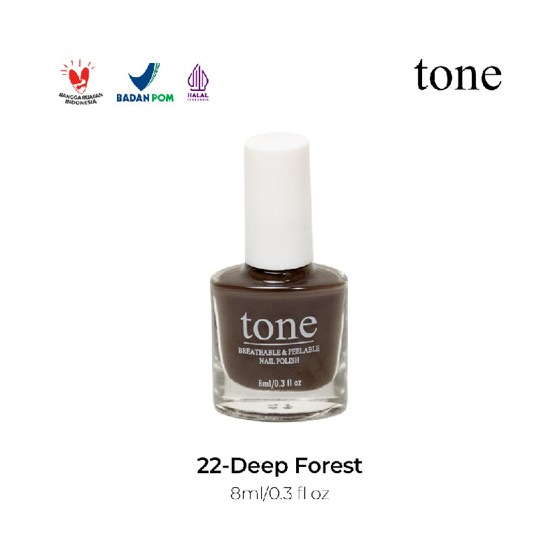 TONE Breathable and Peelable Nail Polish Neutral Palette Series 22