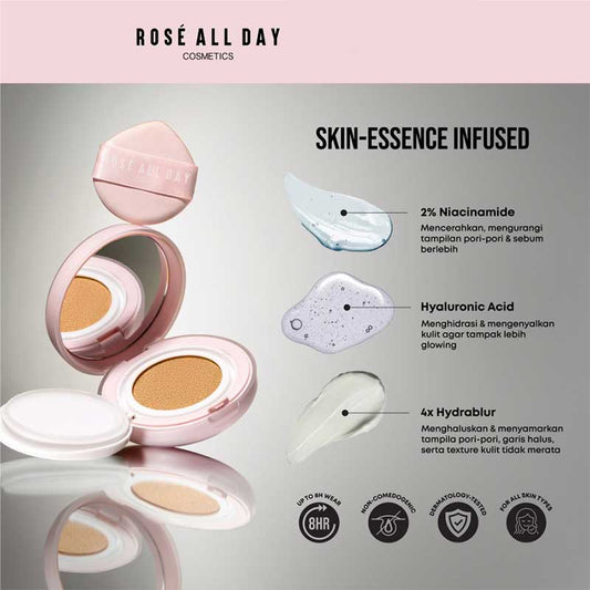 ROSE ALL DAY The Realest Lightweight Essence Cushion - Sand