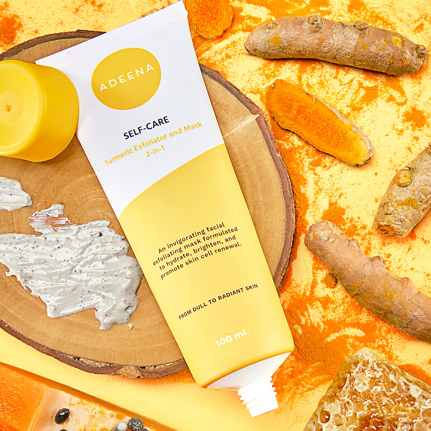 Adeena Turmeric Exfoliator And Mask | 100 ml