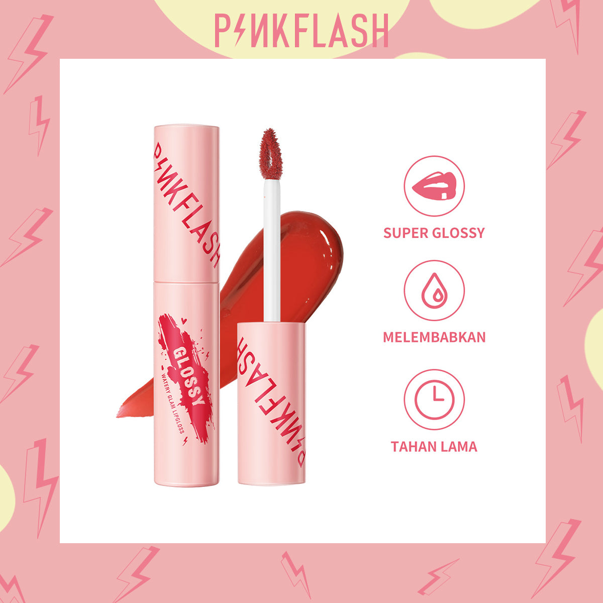 Pinkflash Watery Glam Lip Gloss PF-L09 PP01