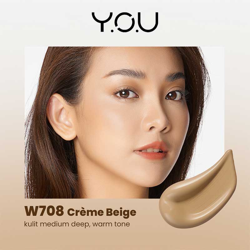 Y.O.U Blurring Skin Tint - W708 Creme Beige - 20ml