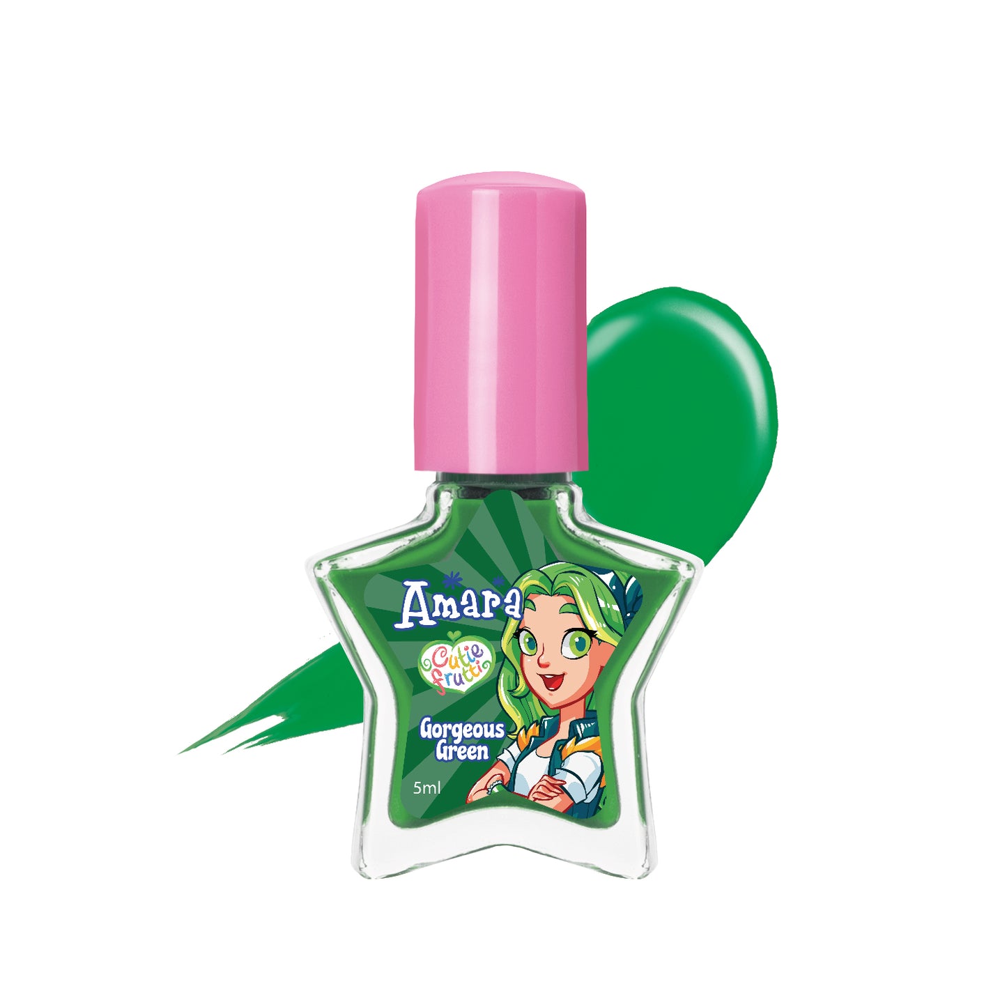 Amara Kids Nail Polish Gorgeous Green | 5 ml