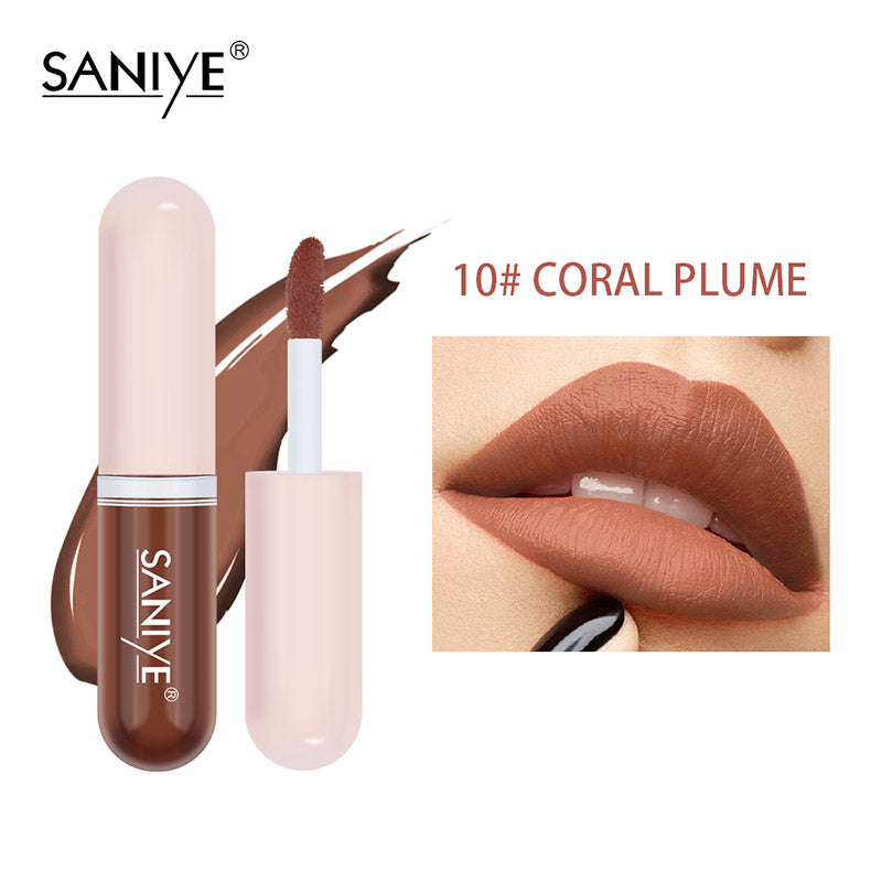 SANIYE Long Lasting Capsule Lip Matte Gloss L1135 10#