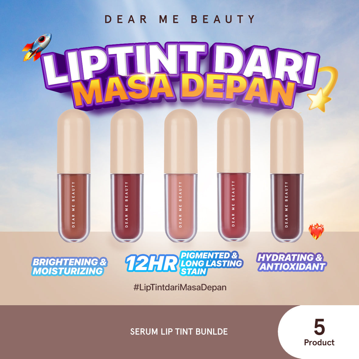 Dear Me Beauty Serum Lip Tint - Dear Elly