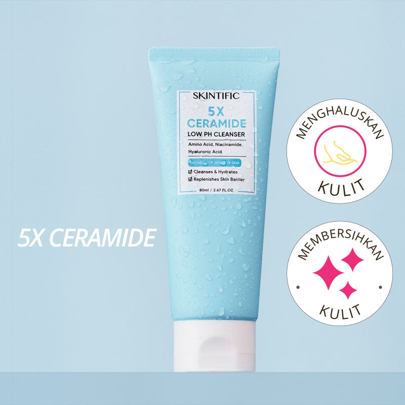 Skintific-5X Ceramide Low PH Cleanser | 80 ml