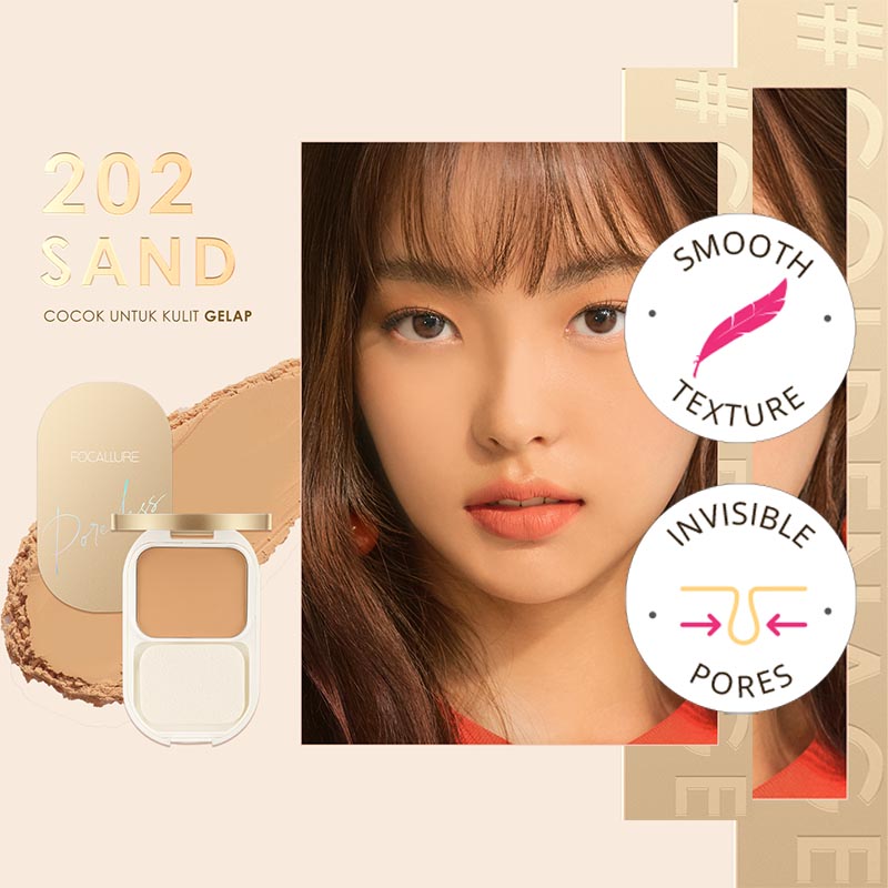 Focallure Lasting Poreless Compact Powder FA206 #202