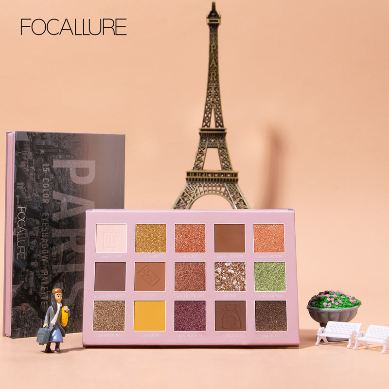 Focallure 15 Pan Eyeshadow 'Go Travel' Palette - FA100 #7