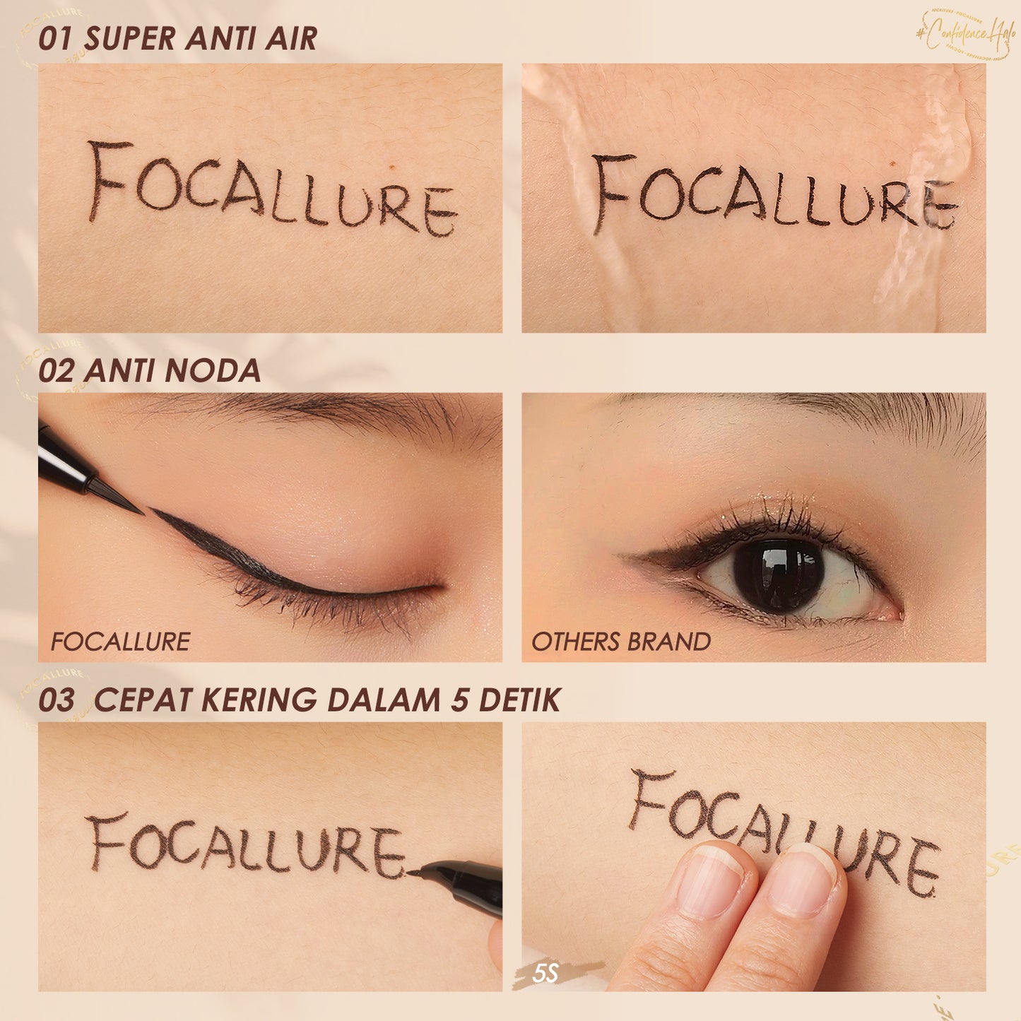 Focallure Lasting Waterproof Liquid Eyeliner FA200 - Elbow #2