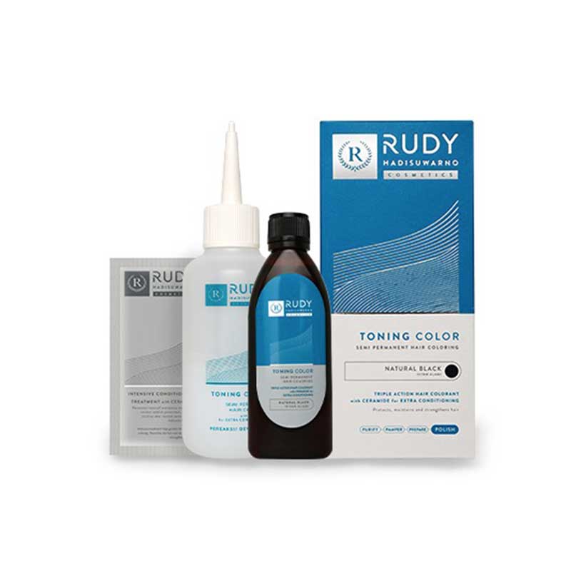 RUDY HADISUWARNO TONING COLOR NATURAL BLACK SET | 60 ml