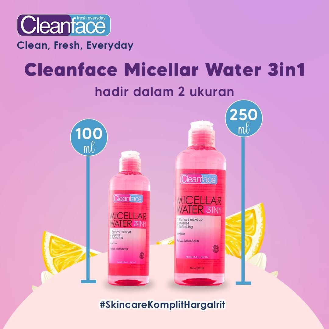 Clean Face Micellar Water 3In1 Normal Skin | 100 ml