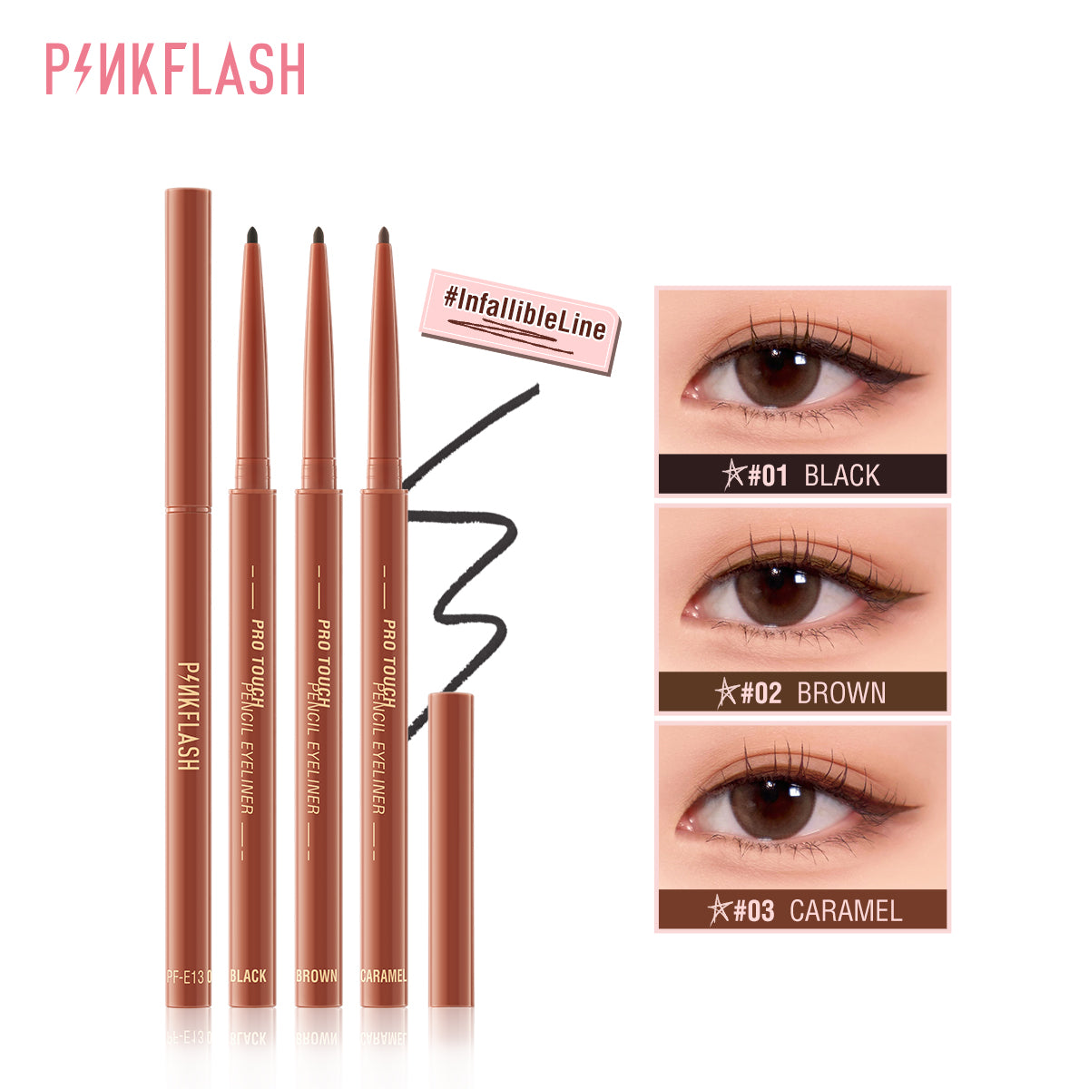 Pinkflash Pro Touch Pencil Eyeliner PF-E13 - #02